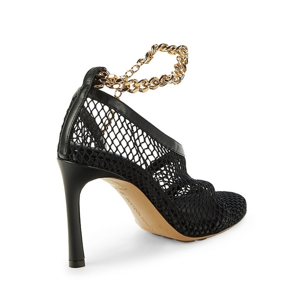 Sexy mesh black sandals with gold chain 🔥🔥🔥 - Picture 3 of 12